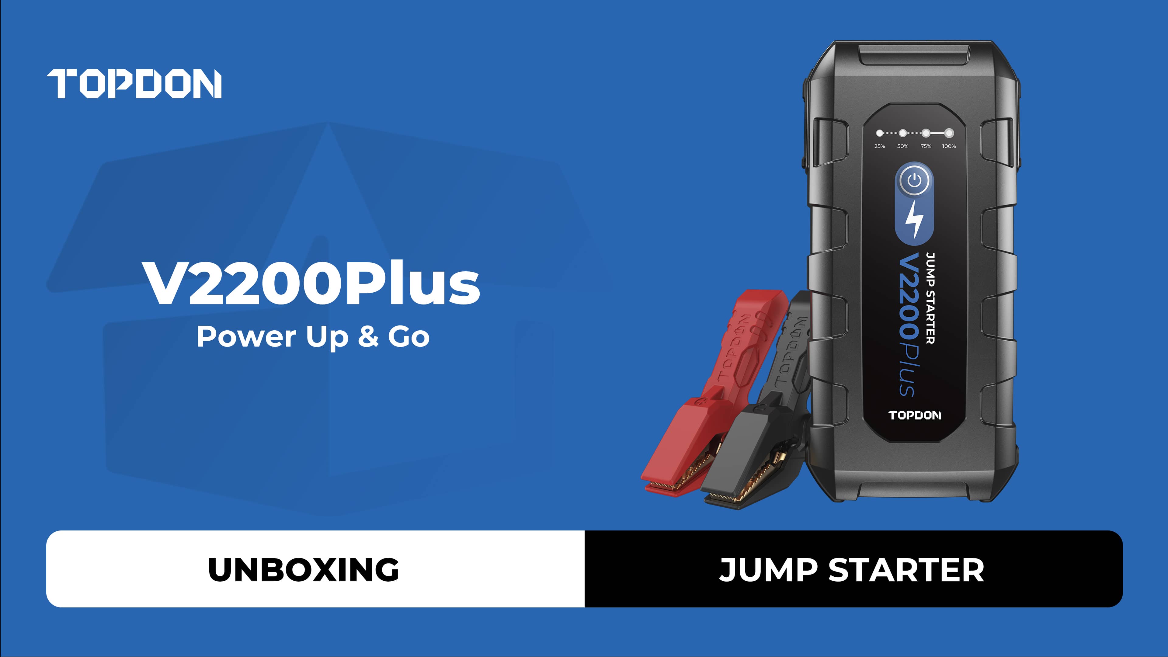 TOPDON V2200Plus | Unboxing | 2 In 1 Jump Starter & Battery Tester